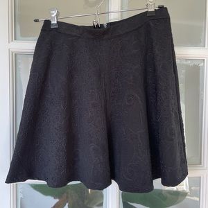 Textured skater skirt